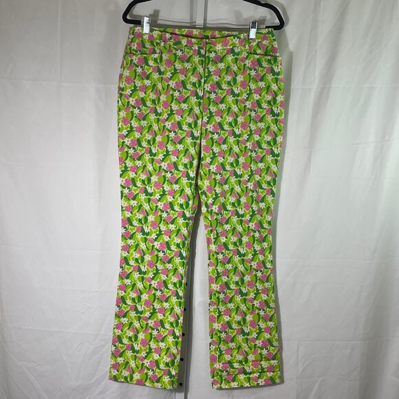 Vintage Lilly Pulitzer Floral Pants - Picture 1 of 6